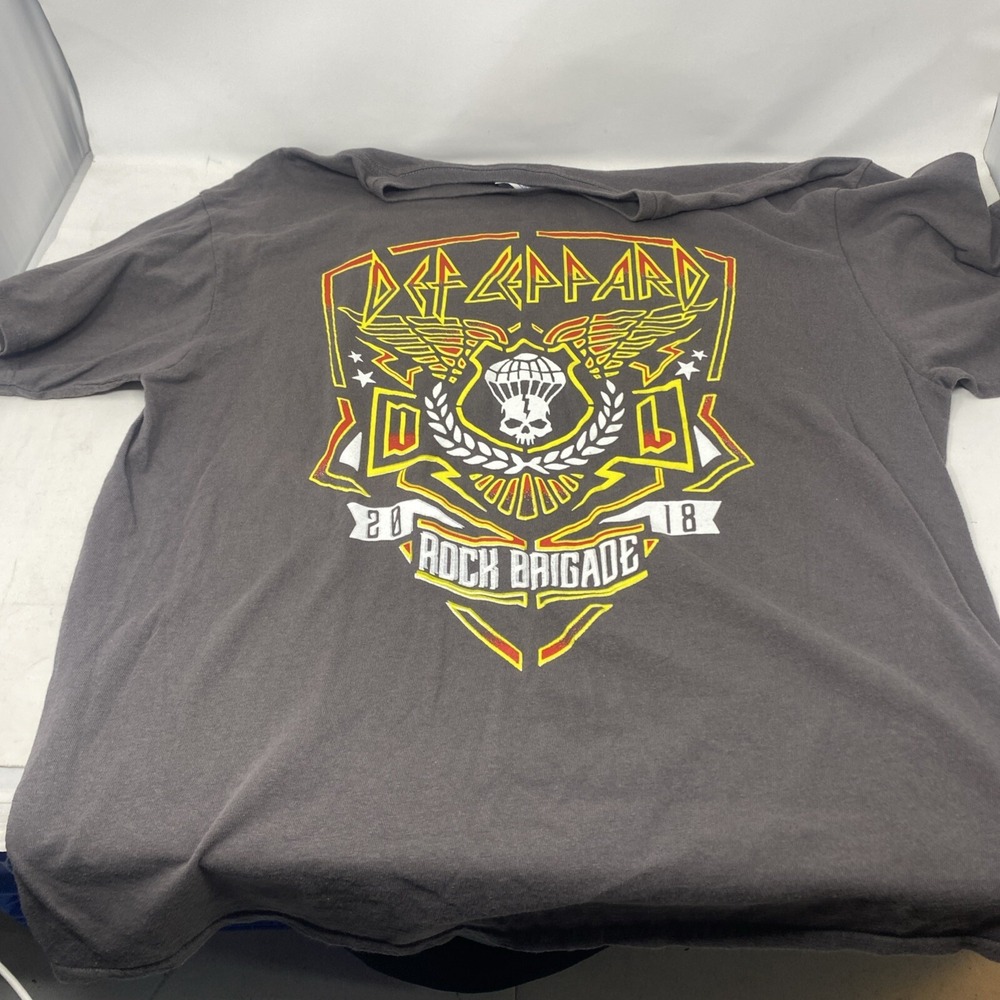 Def Leopard T Shirt 2018 Rock Brigade XL